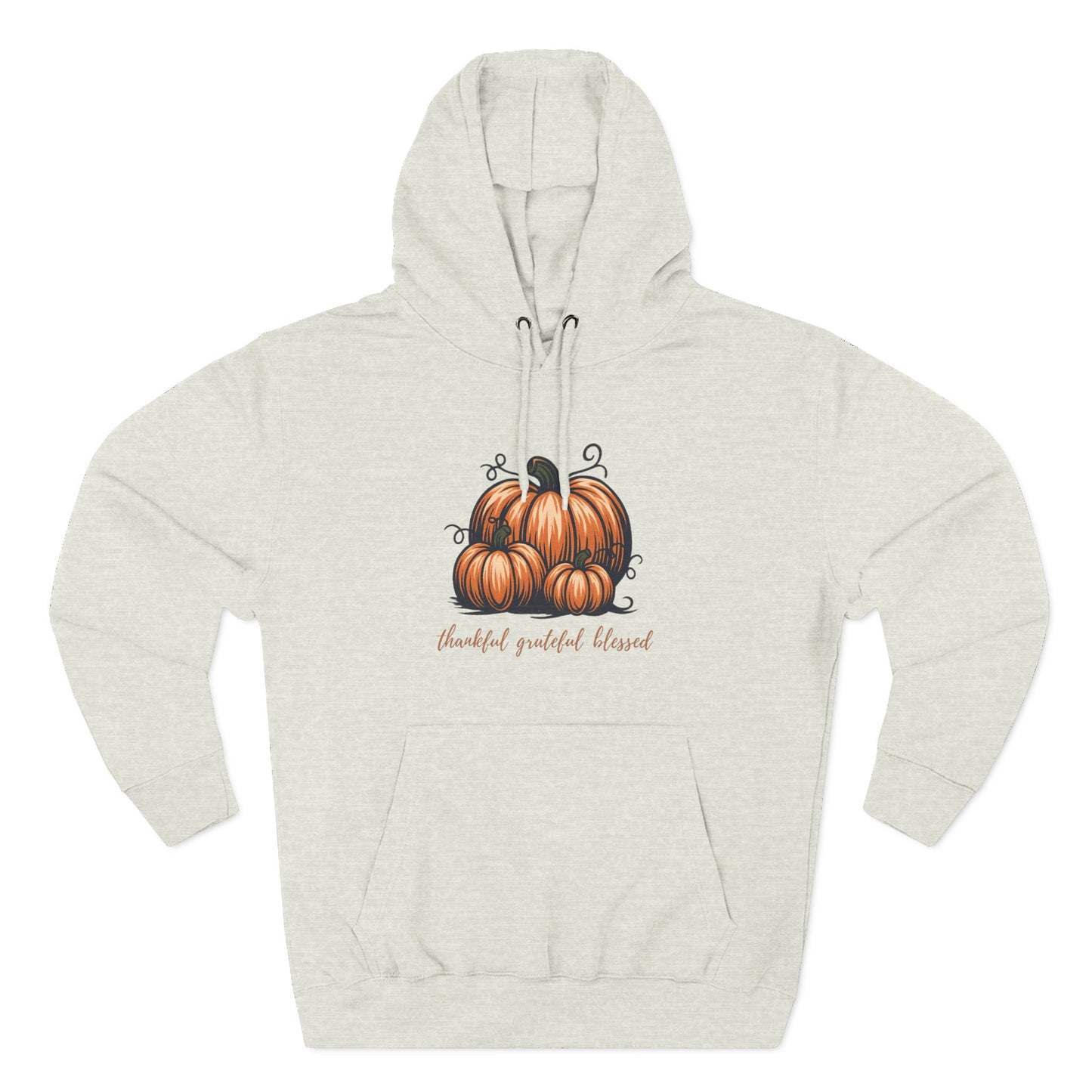 Cozy Pumpkin Fleece Hoodie – Fall Fashion, Thanksgiving & Halloween Sweatshirt