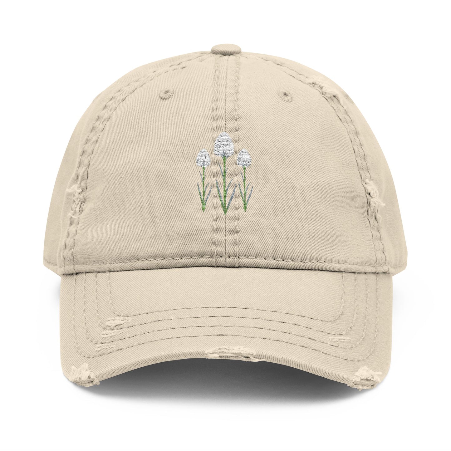Vintage Embroidered Glacier Wildflowers Hat — Beargrass Edition