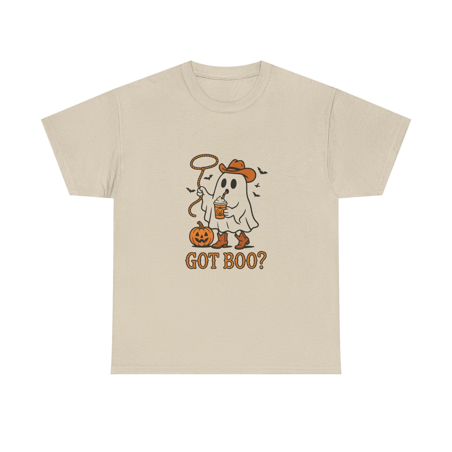 Halloween Ghost Tee, Got Boo? Unisex Heavy Cotton T-Shirt for Fall Parties, Trick or Treat, Halloween Costume, Spooky Vibes