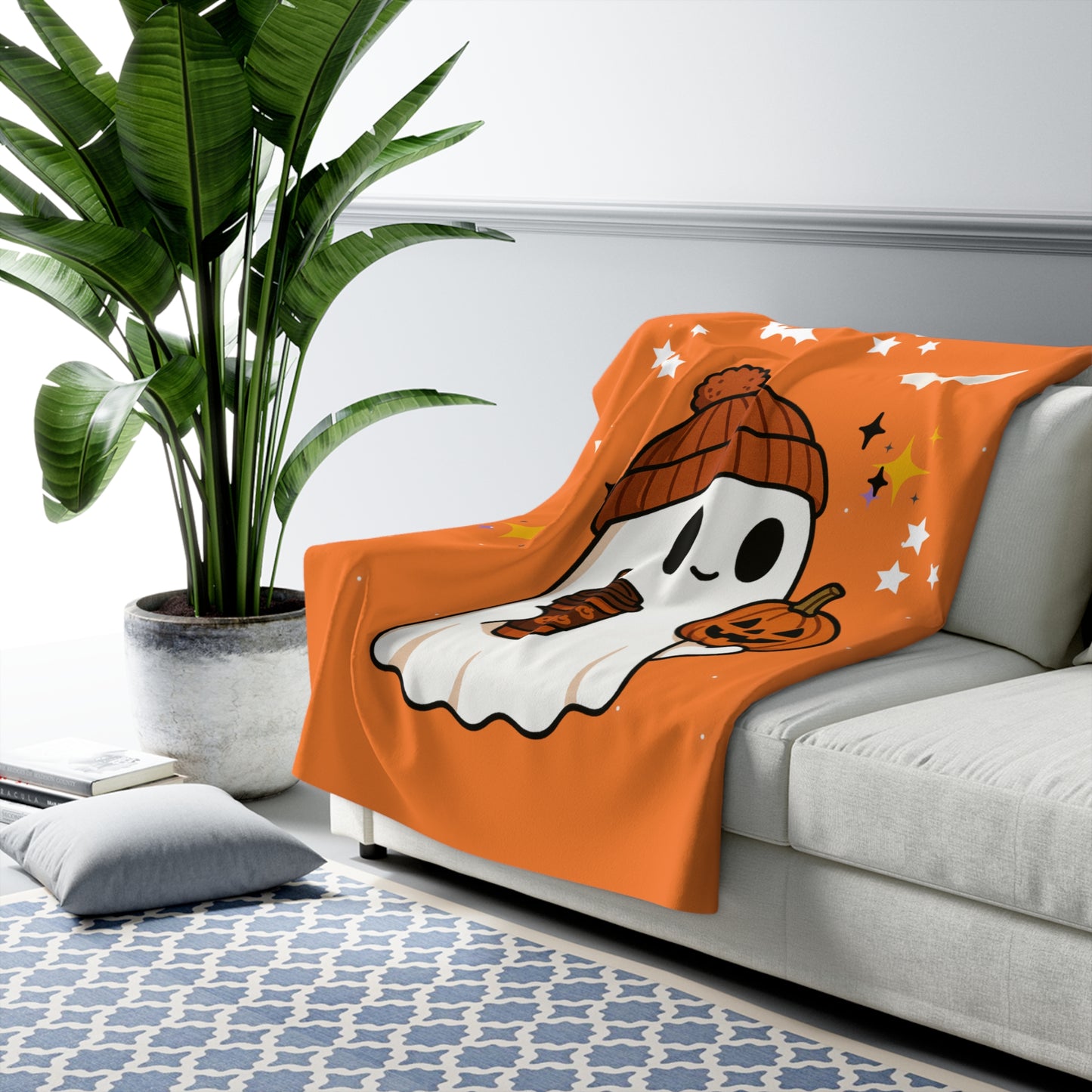 Halloween Sherpa Blanket β Spooky Cozy Throw for Tweens & Teens