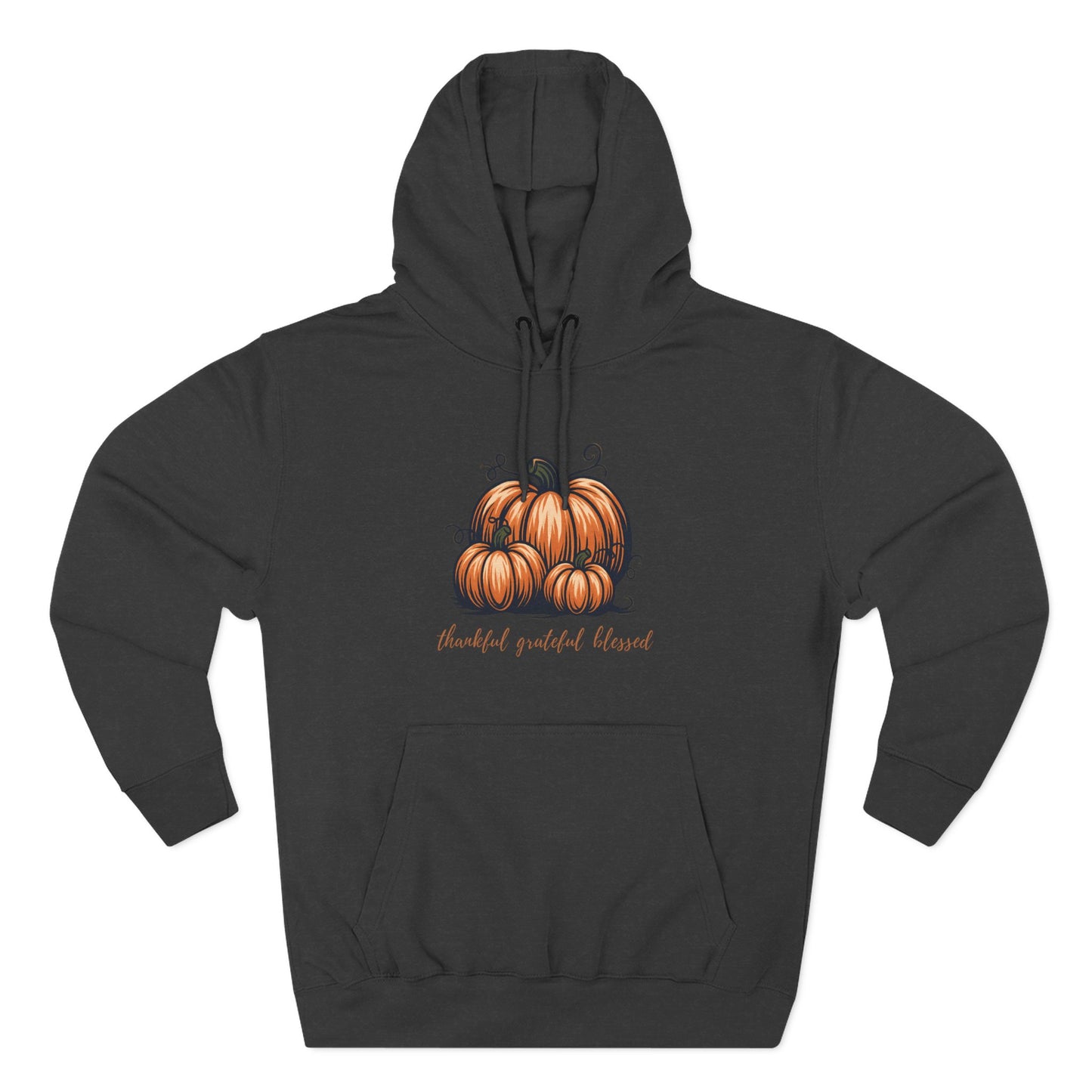 Cozy Pumpkin Fleece Hoodie – Fall Fashion, Thanksgiving & Halloween Sweatshirt
