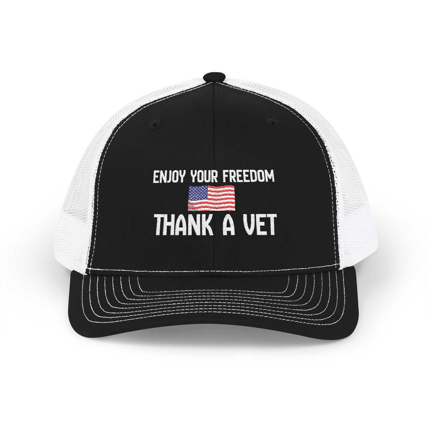 Patriotic Snapback Trucker Cap – Celebrate Freedom & Honor Veterans | Casual Everyday Hat
