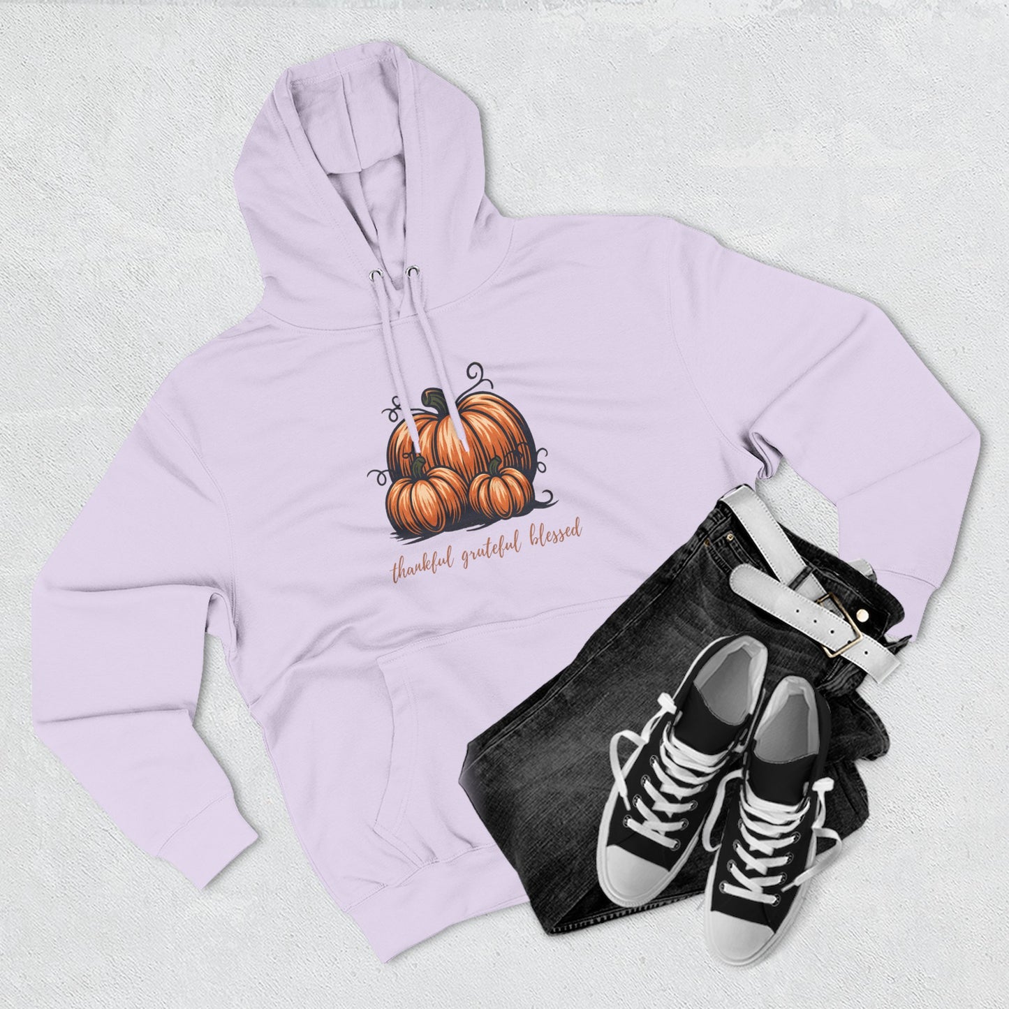 Cozy Pumpkin Fleece Hoodie – Fall Fashion, Thanksgiving & Halloween Sweatshirt
