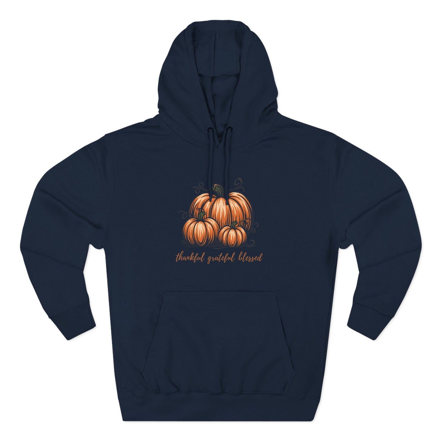 Cozy Pumpkin Fleece Hoodie – Fall Fashion, Thanksgiving & Halloween Sweatshirt