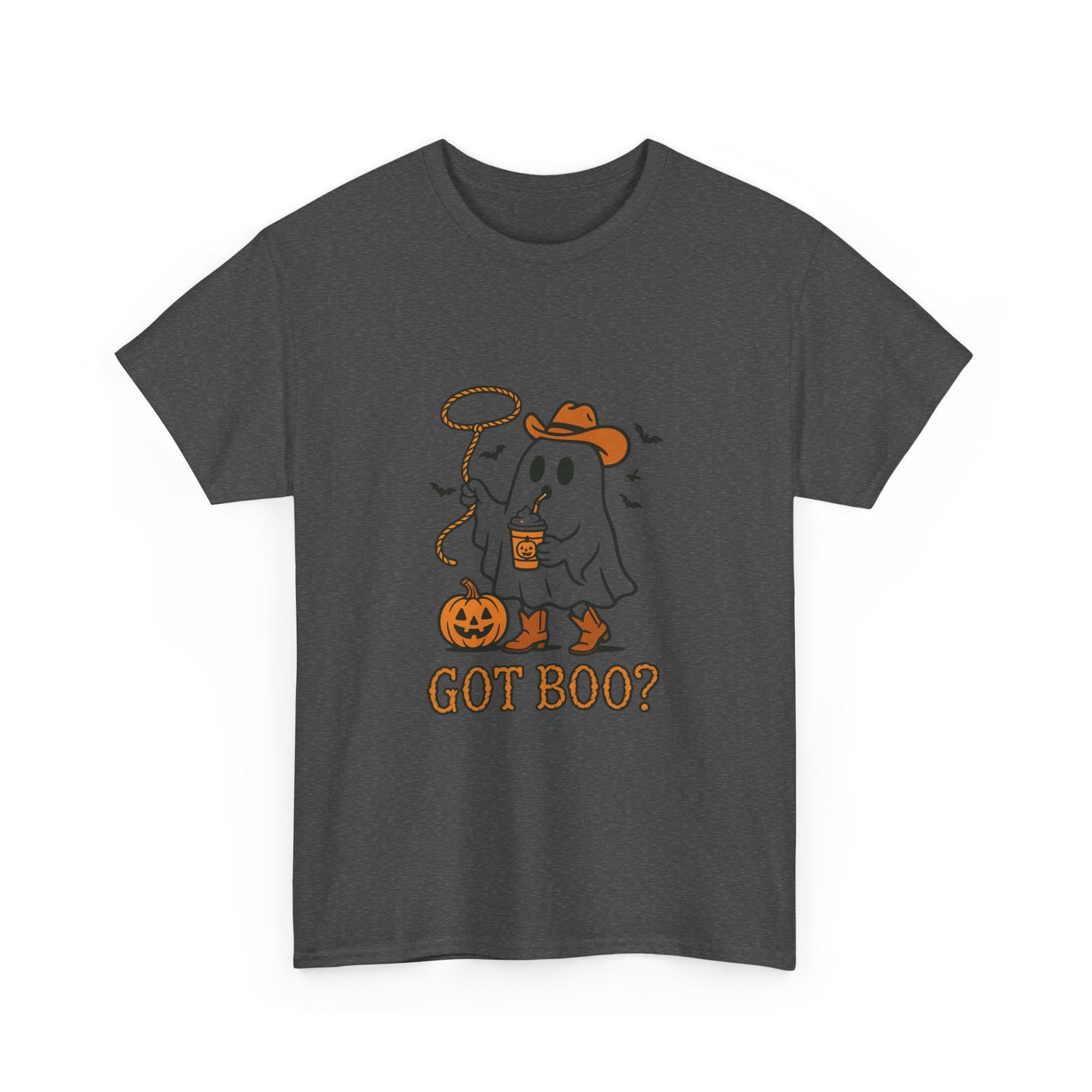 Halloween Ghost Tee, Got Boo? Unisex Heavy Cotton T-Shirt for Fall Parties, Trick or Treat, Halloween Costume, Spooky Vibes