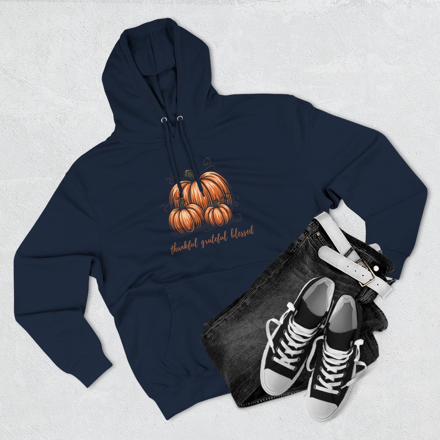 Cozy Pumpkin Fleece Hoodie – Fall Fashion, Thanksgiving & Halloween Sweatshirt