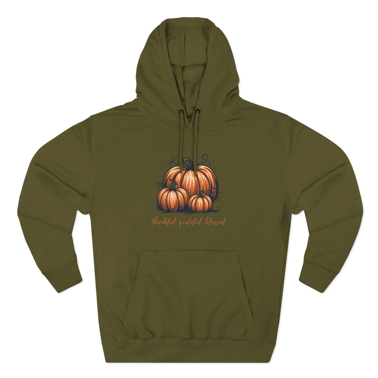 Cozy Pumpkin Fleece Hoodie – Fall Fashion, Thanksgiving & Halloween Sweatshirt