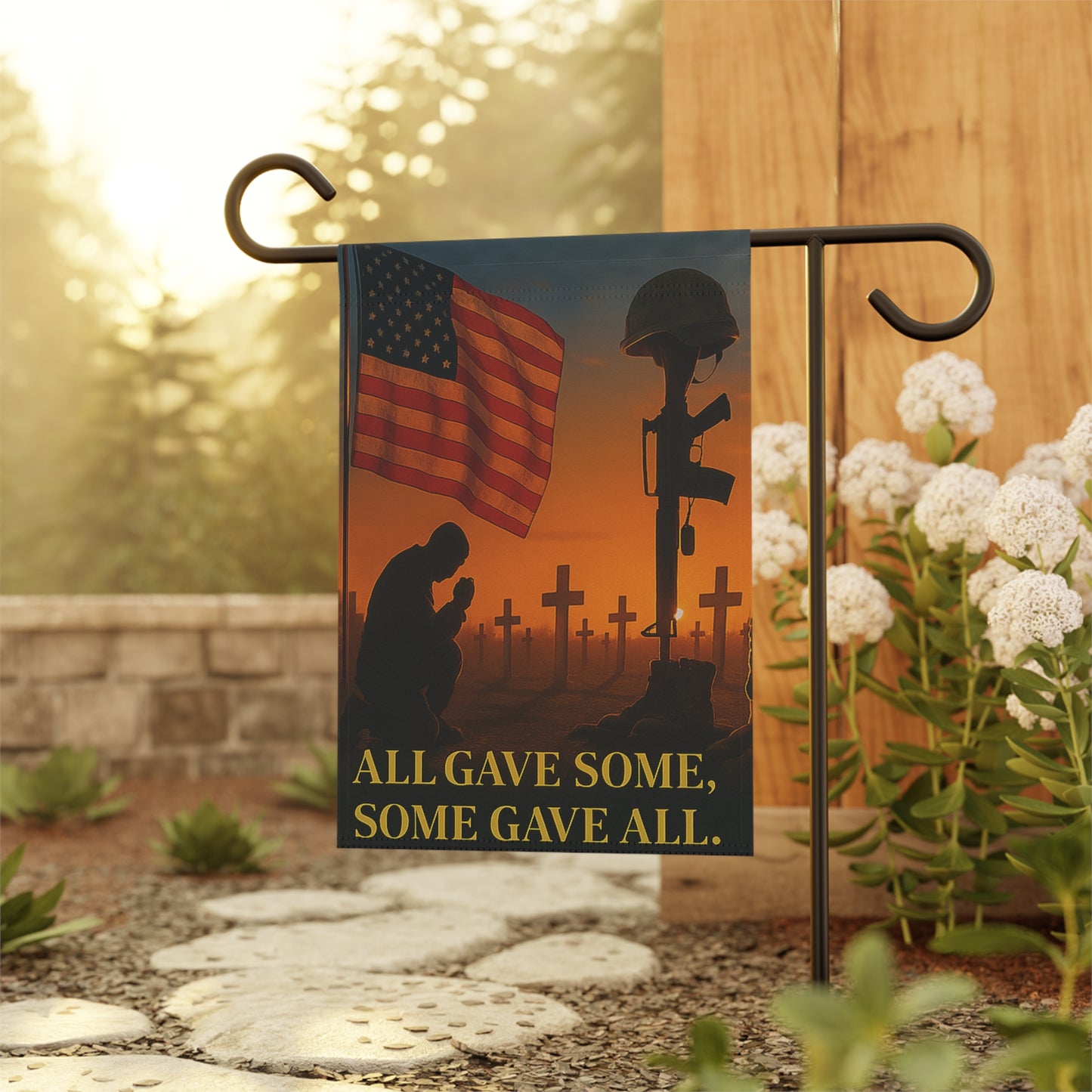 Patriotic Double-Sided Flag, Military Memorial Decor, Veteran's Day Tribute, Home & Garden Decoration, Commemorative Flag
