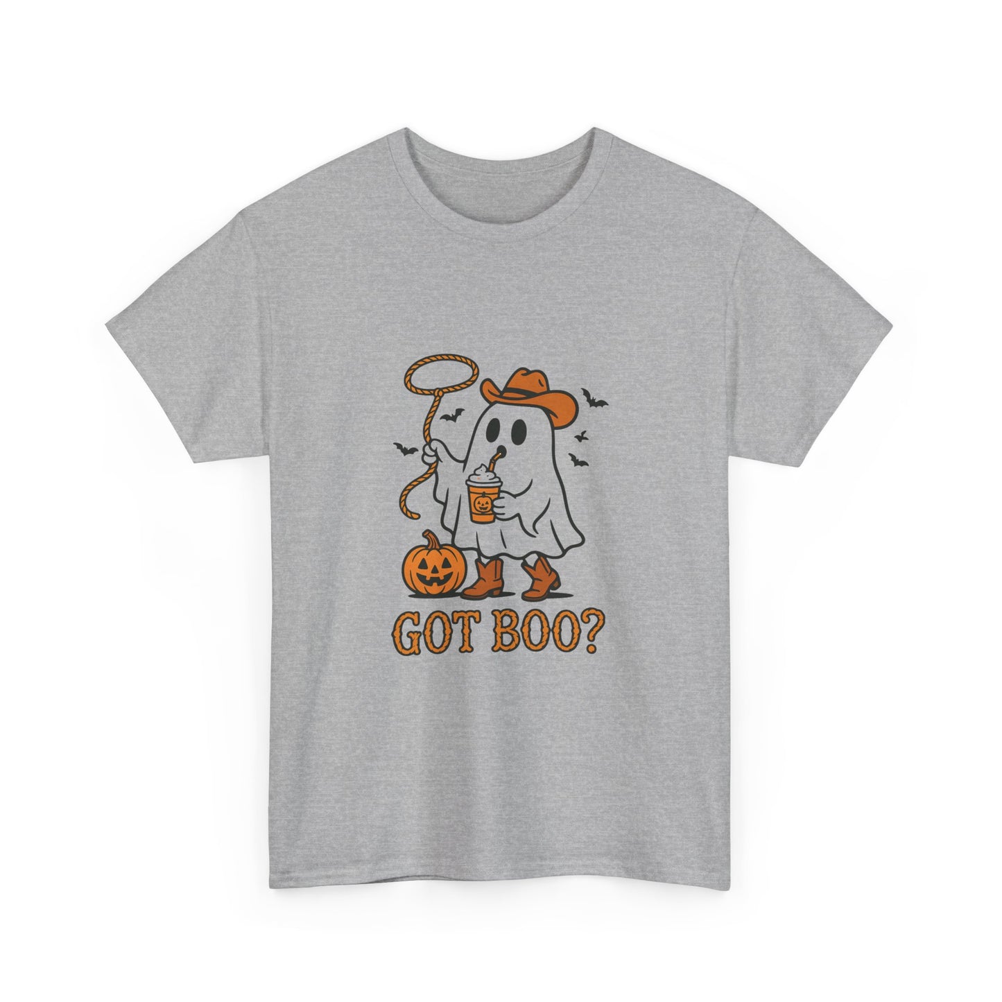 Halloween Ghost Tee, Got Boo? Unisex Heavy Cotton T-Shirt for Fall Parties, Trick or Treat, Halloween Costume, Spooky Vibes