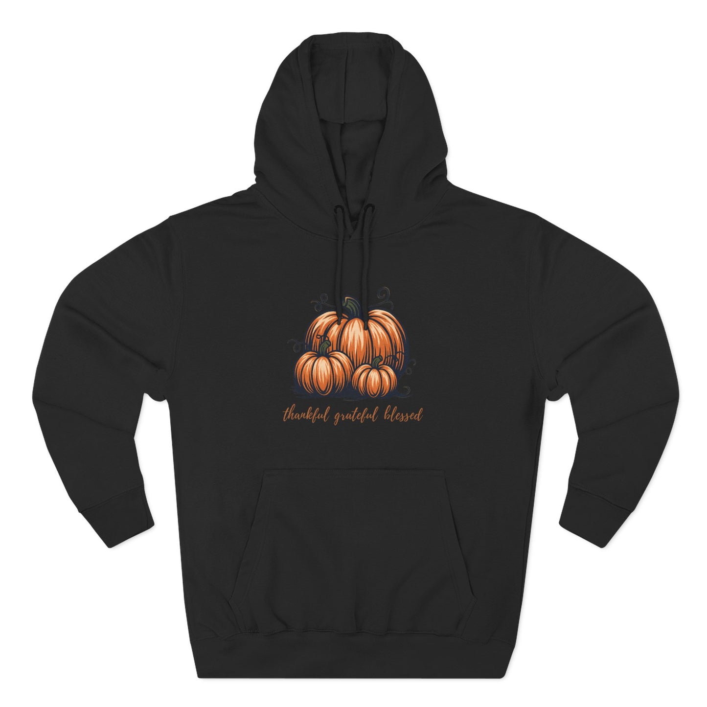 Cozy Pumpkin Fleece Hoodie – Fall Fashion, Thanksgiving & Halloween Sweatshirt
