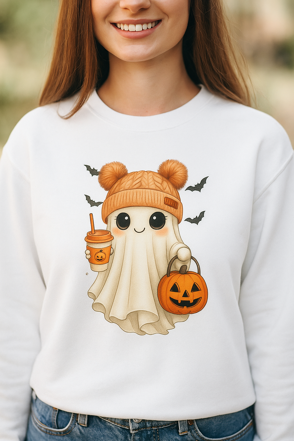 Pumpkin Spice Ghost Sweatshirt