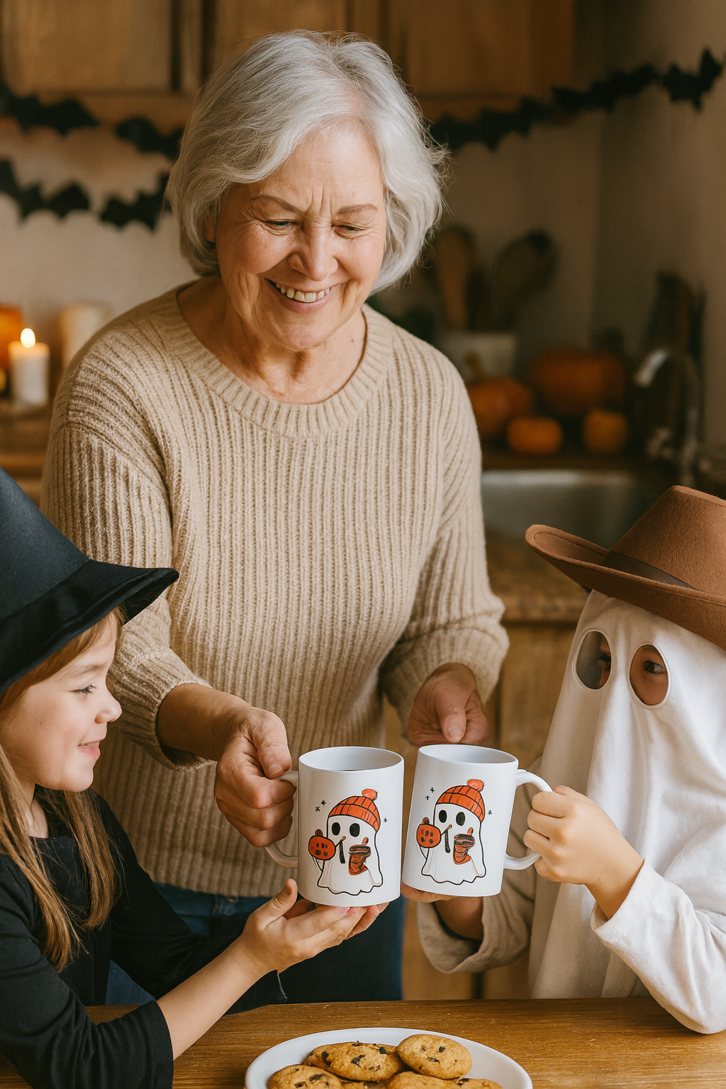 Festive Pumpkin Latte Ghost Mug β Cozy Halloween Coffee Cup ππ»βπ»