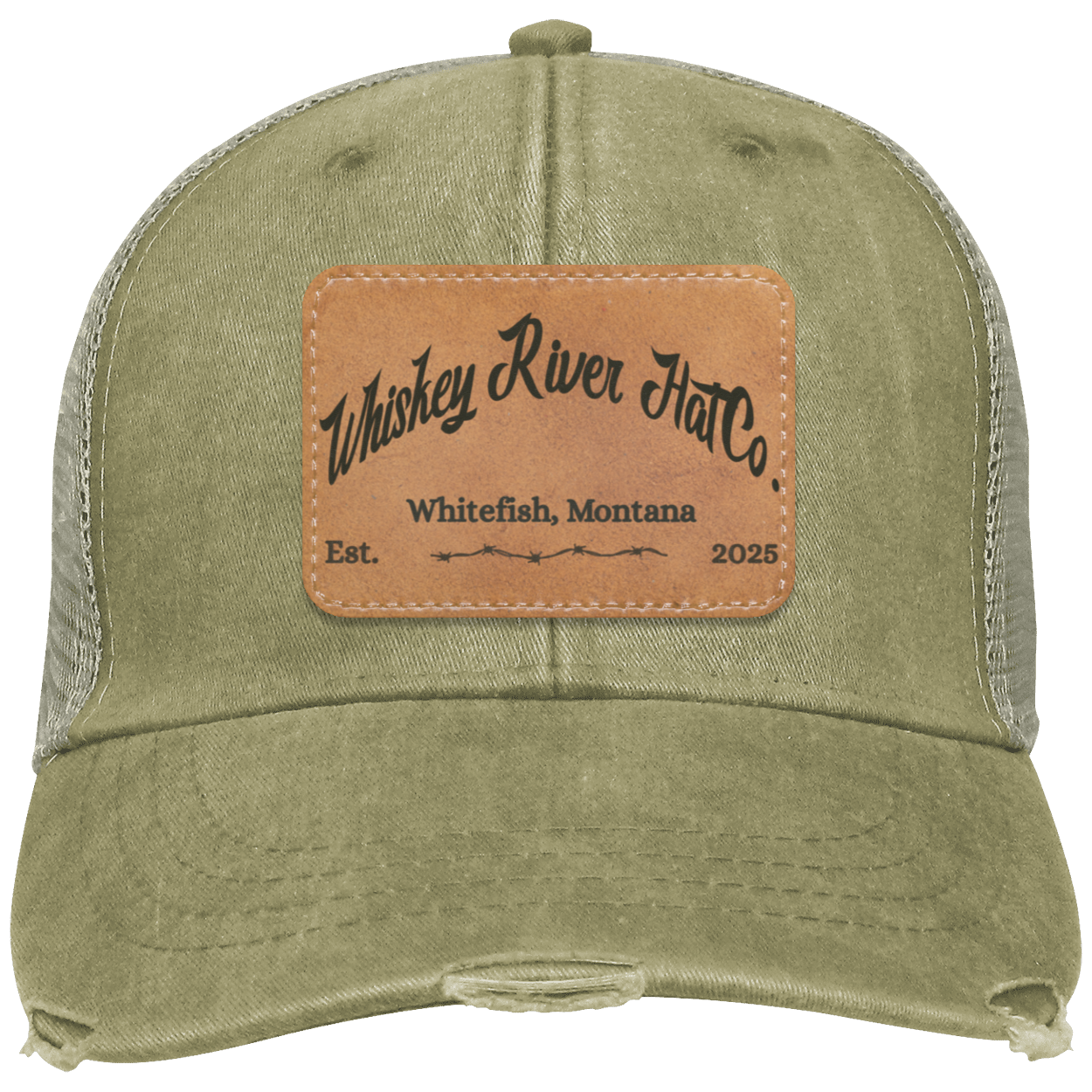 Whiskey River Hat Co. – Vintage Mesh-Back Trucker Hat