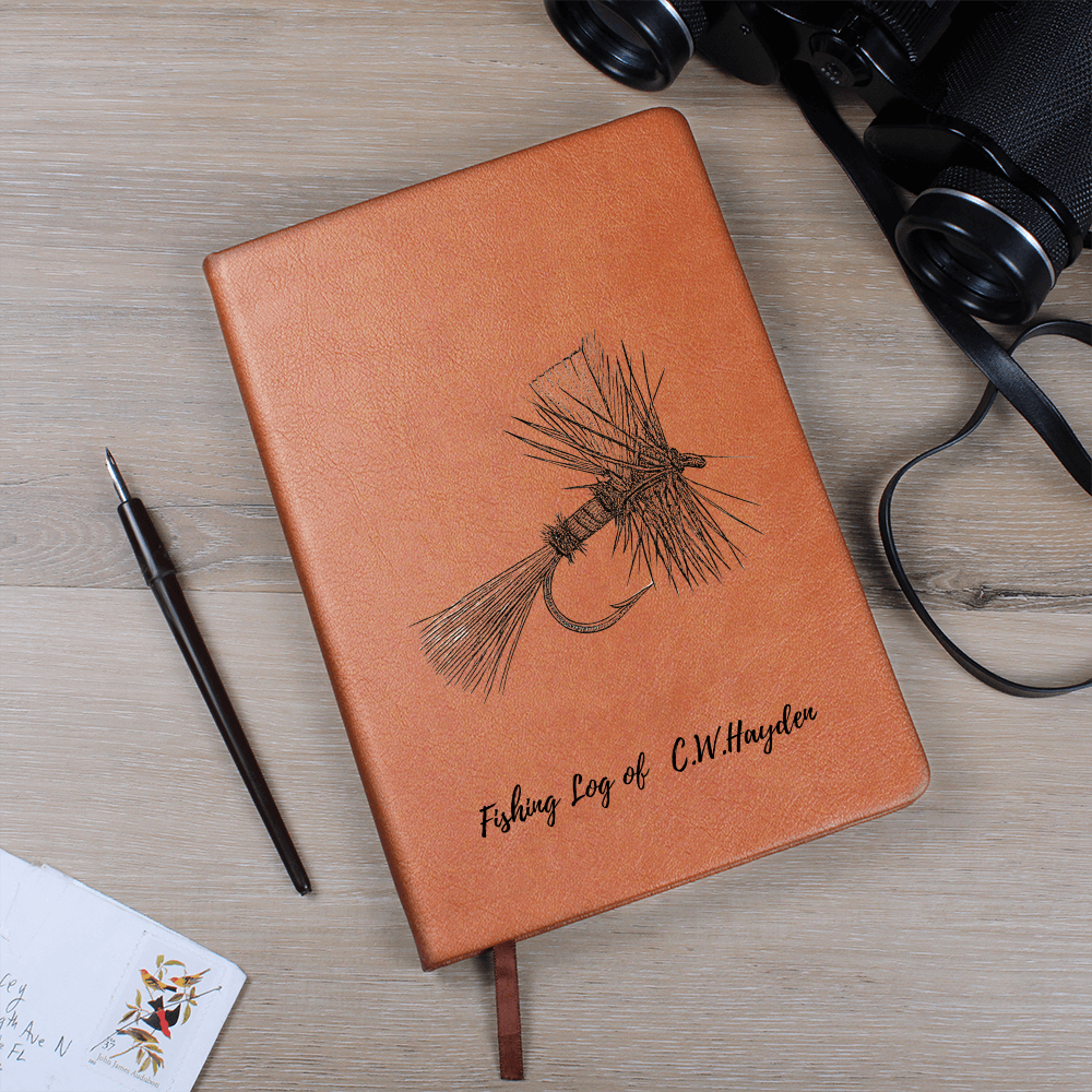 Engraved Trail Journal — Personalized Vegan Leather Adventure Log