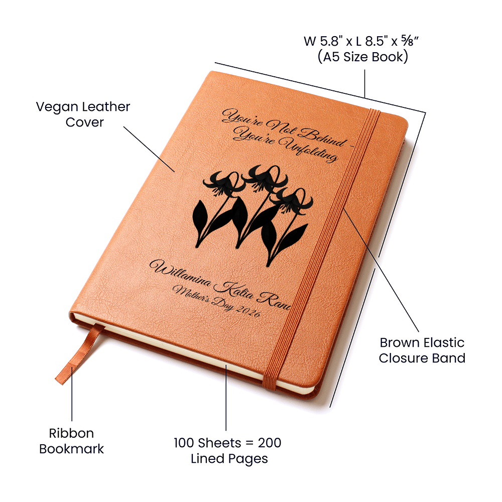 Glacier Lily Wildflower Journal — A Peaceful Nature-Inspired Notebook & Thoughtful Gift for Mom