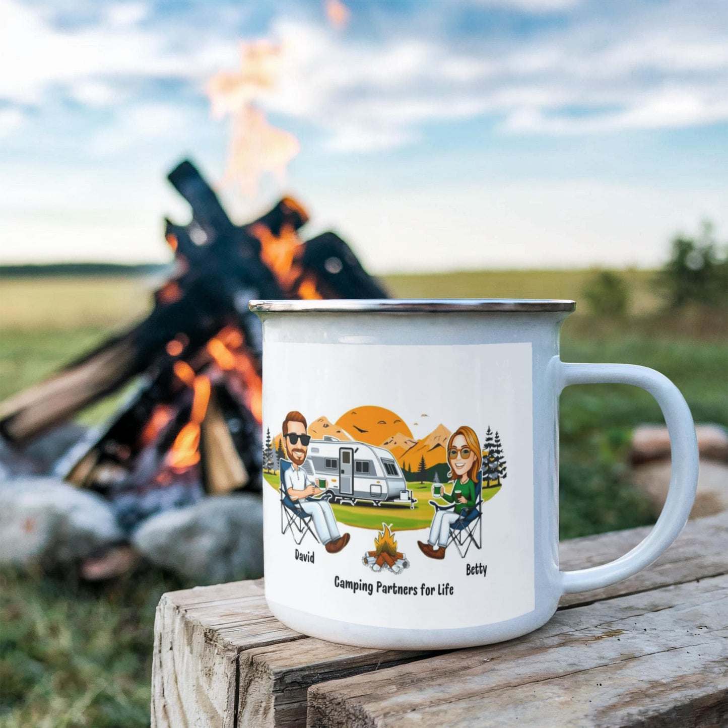 Husband & Wife Camping Partners 4 Life