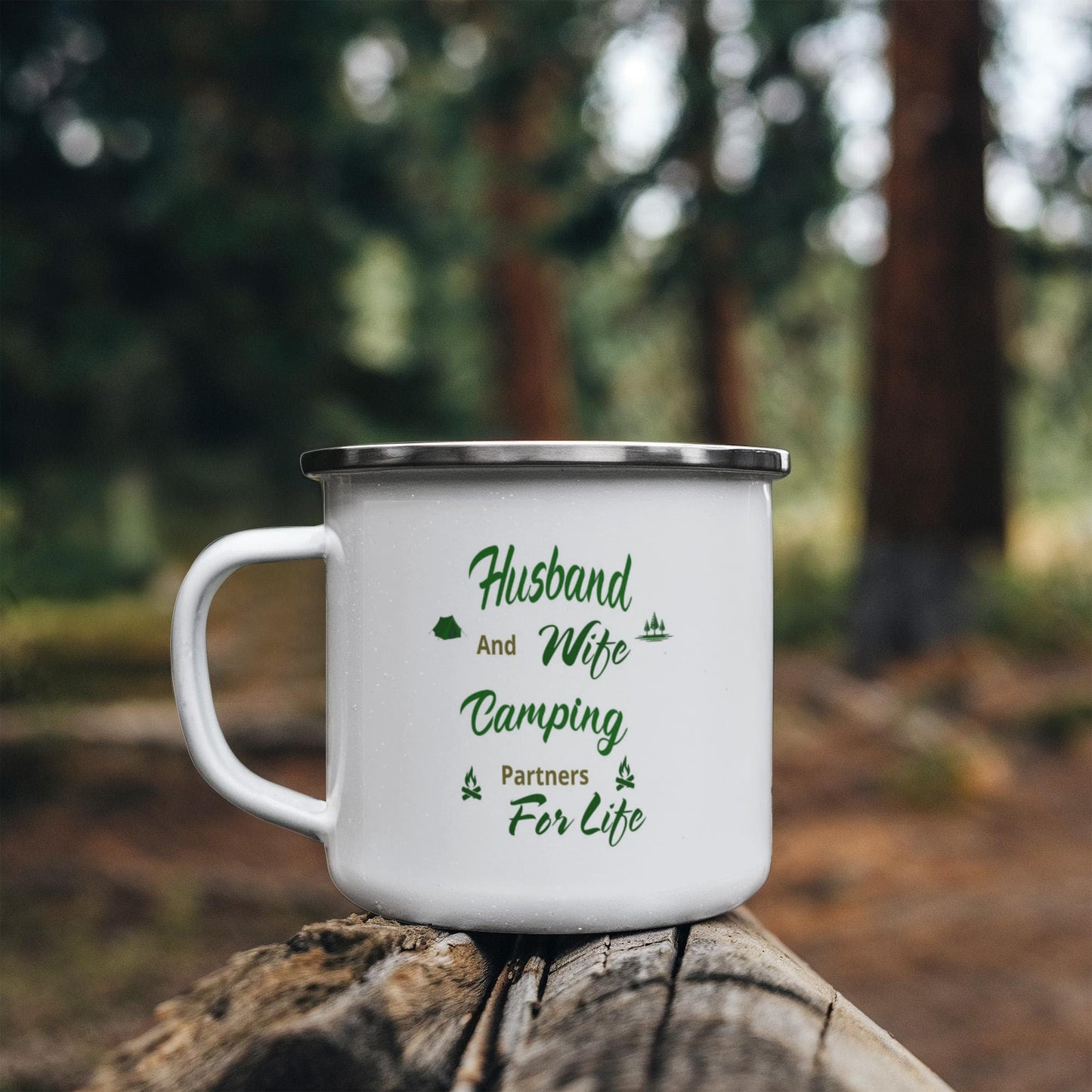 Husband & Wife Camping Partners 4 Life