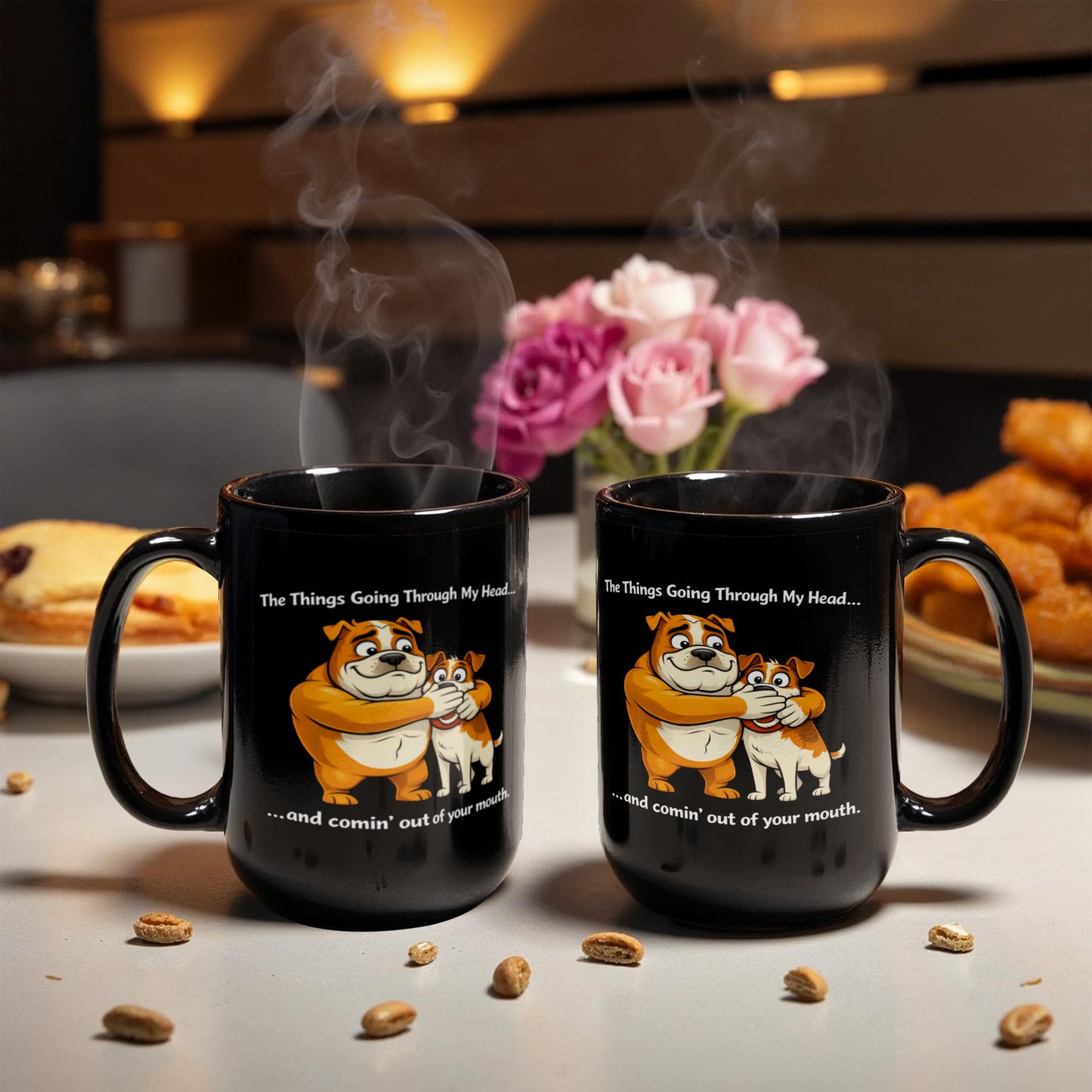 Funny Office Mug – "Things Going Through My Head" – Sarcastic Coworker Gift (Ceramic)