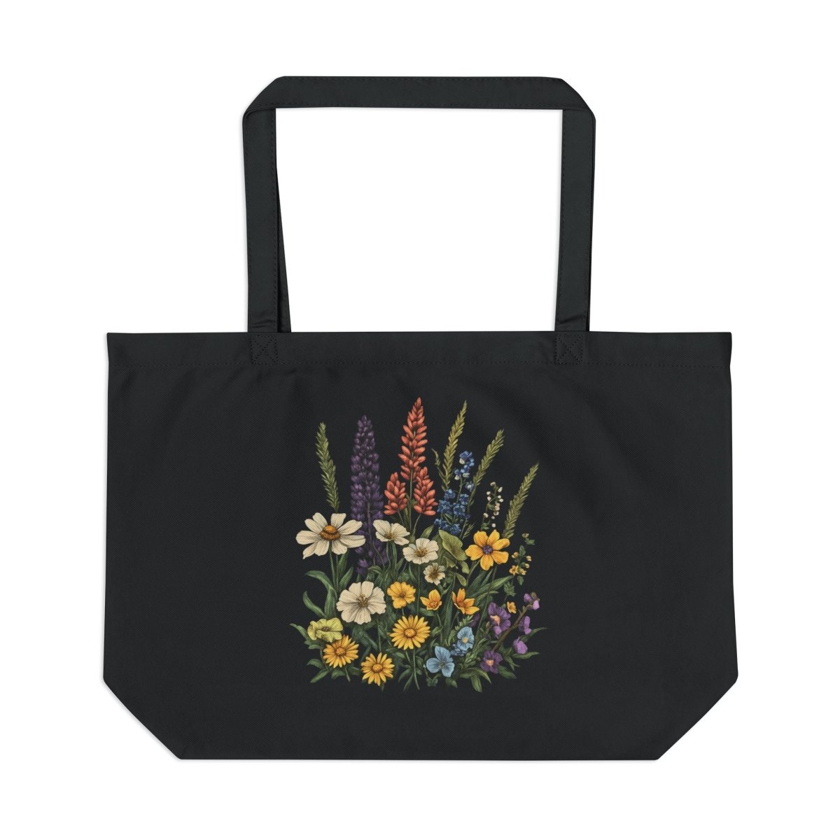 Glacier Country Wildflowers Tote — Large Eco Tote - Lazy Rockin H Ecom
