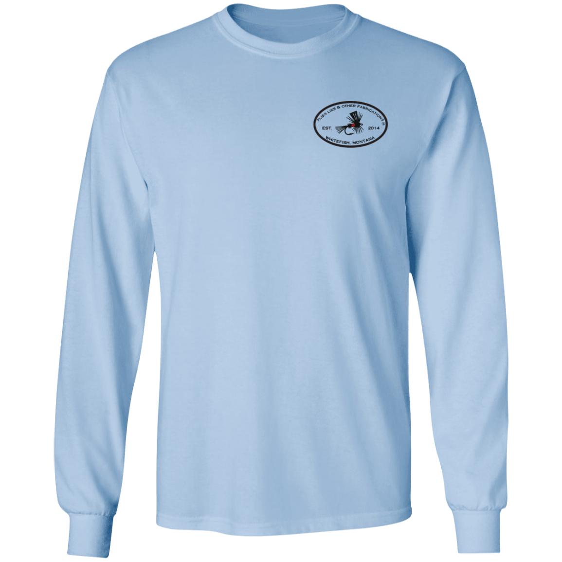 Montana Fly Fishing Long Sleeve Shirt – Flies, Lies & Other Fabrications™ – Trout Fishing Shirt – Fly Fisherman Gift