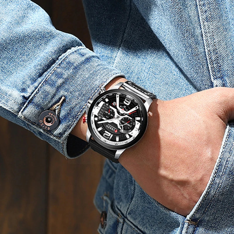 CURREN Military Chronograph Wristwatch