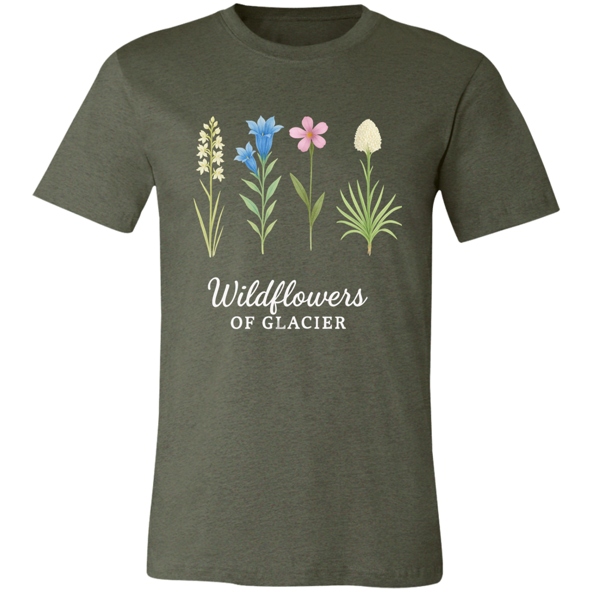 Wildflowers of Glacier White Lily Tee – Vintage Montana Botanical Shirt