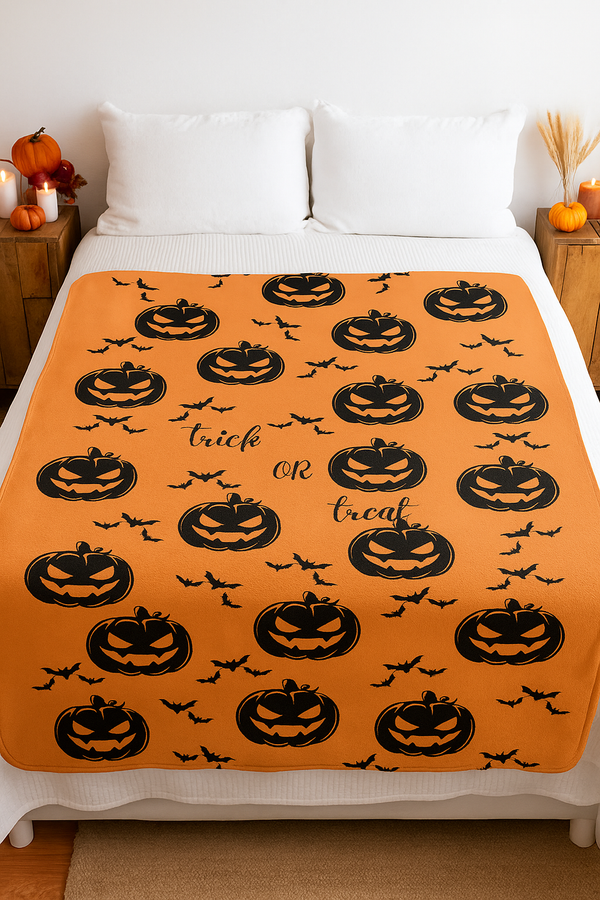Halloween Jack O Lantern Blanket