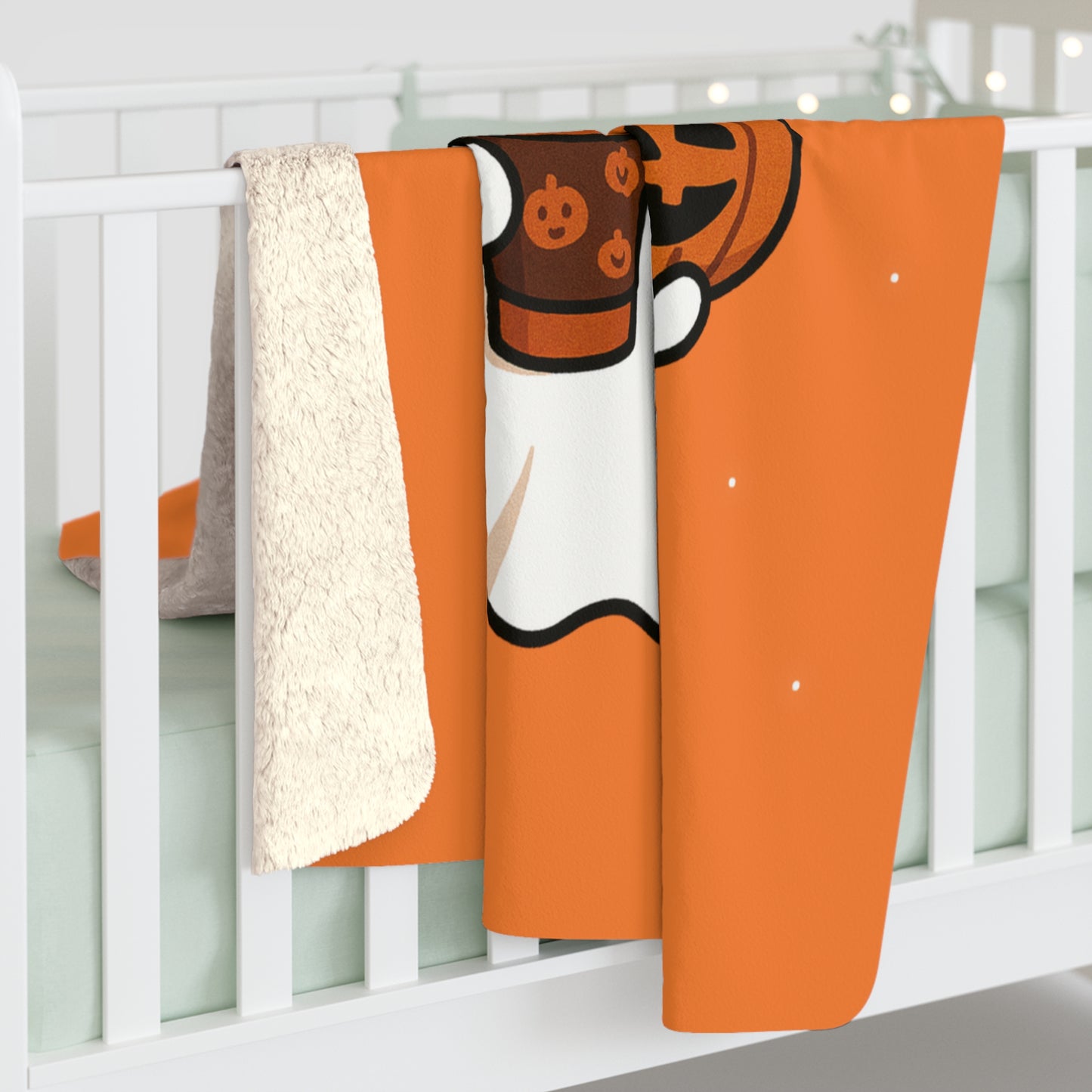Halloween Sherpa Blanket – Spooky Cozy Throw for Tweens & Teens