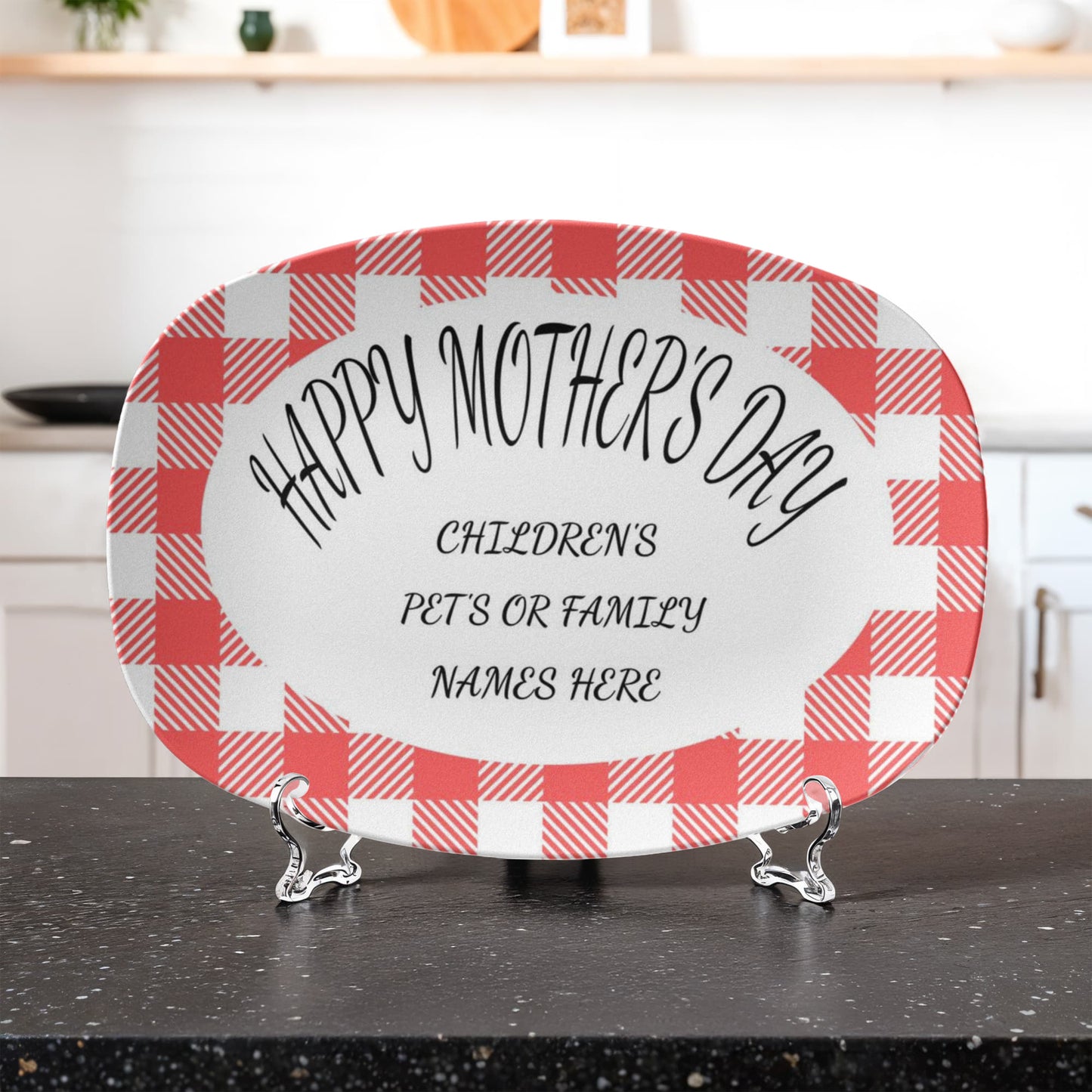 Personalized 10" x 14" Platter – Custom Name Keepsake, Made in USA, Free U.S. Shipping
