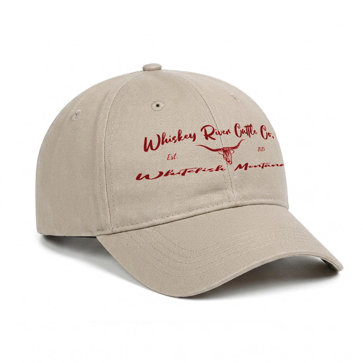 Whiskey River Cattle Co. Fishing Golf Baseball Cap