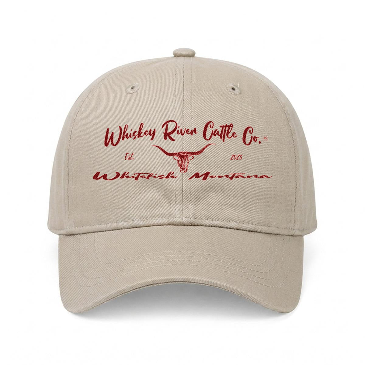 Whiskey River Cattle Co. Fishing Golf Baseball Cap