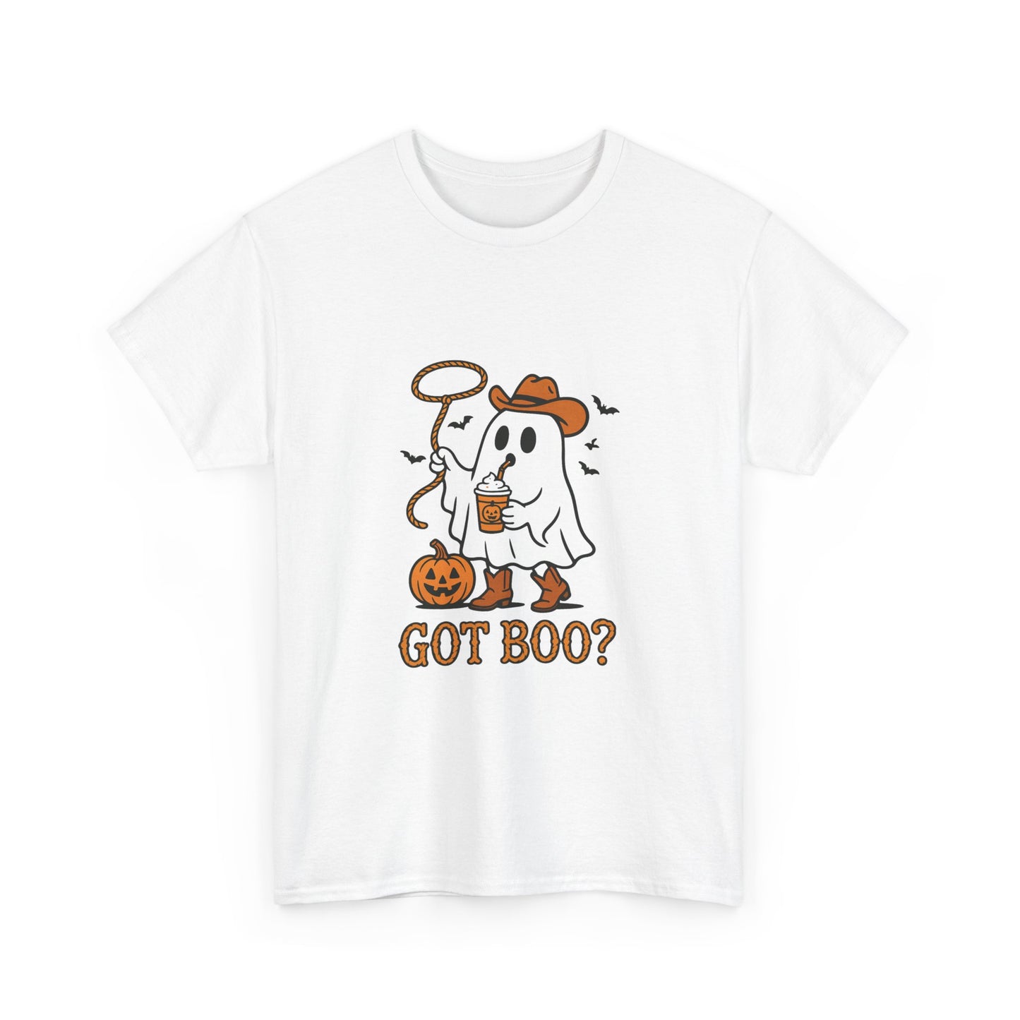 Halloween Ghost Tee, Got Boo? Unisex Heavy Cotton T-Shirt for Fall Parties, Trick or Treat, Halloween Costume, Spooky Vibes