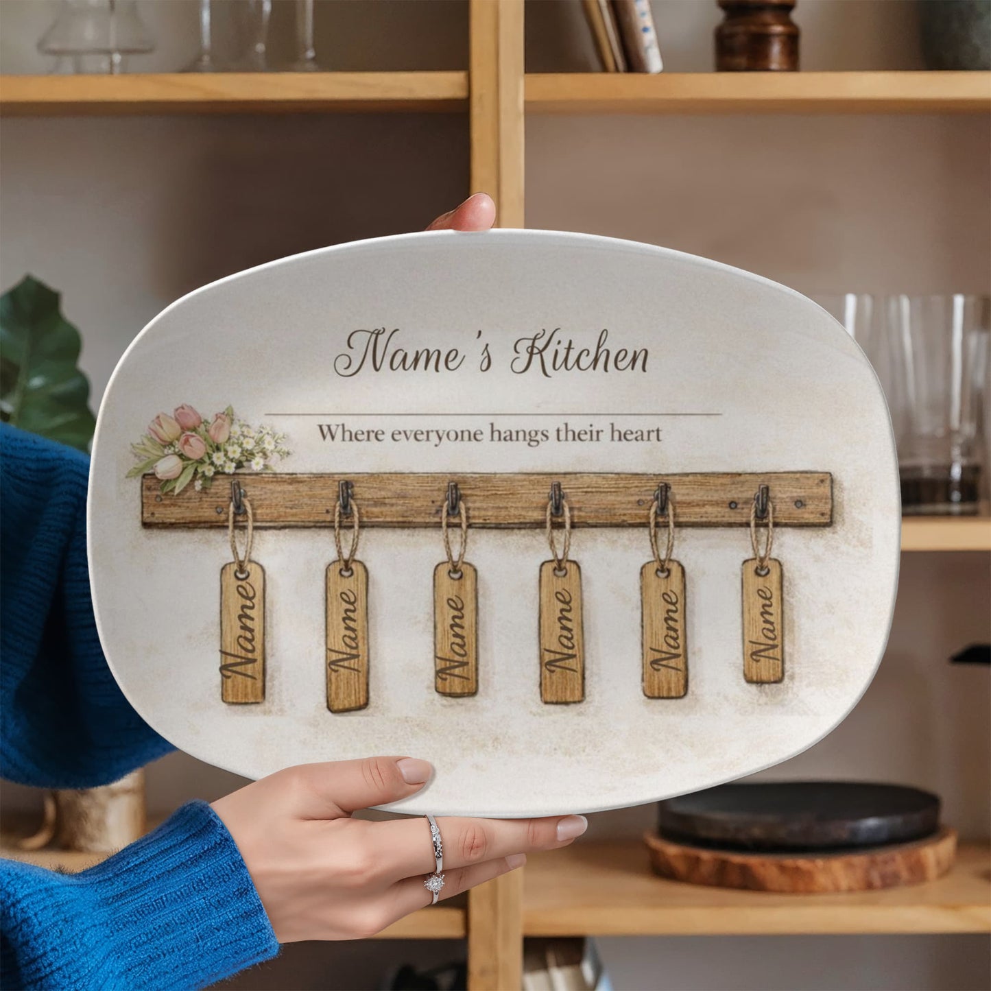 Mom’s Kitchen Personalized Family Platter – The Gift She’ll Treasure Forever