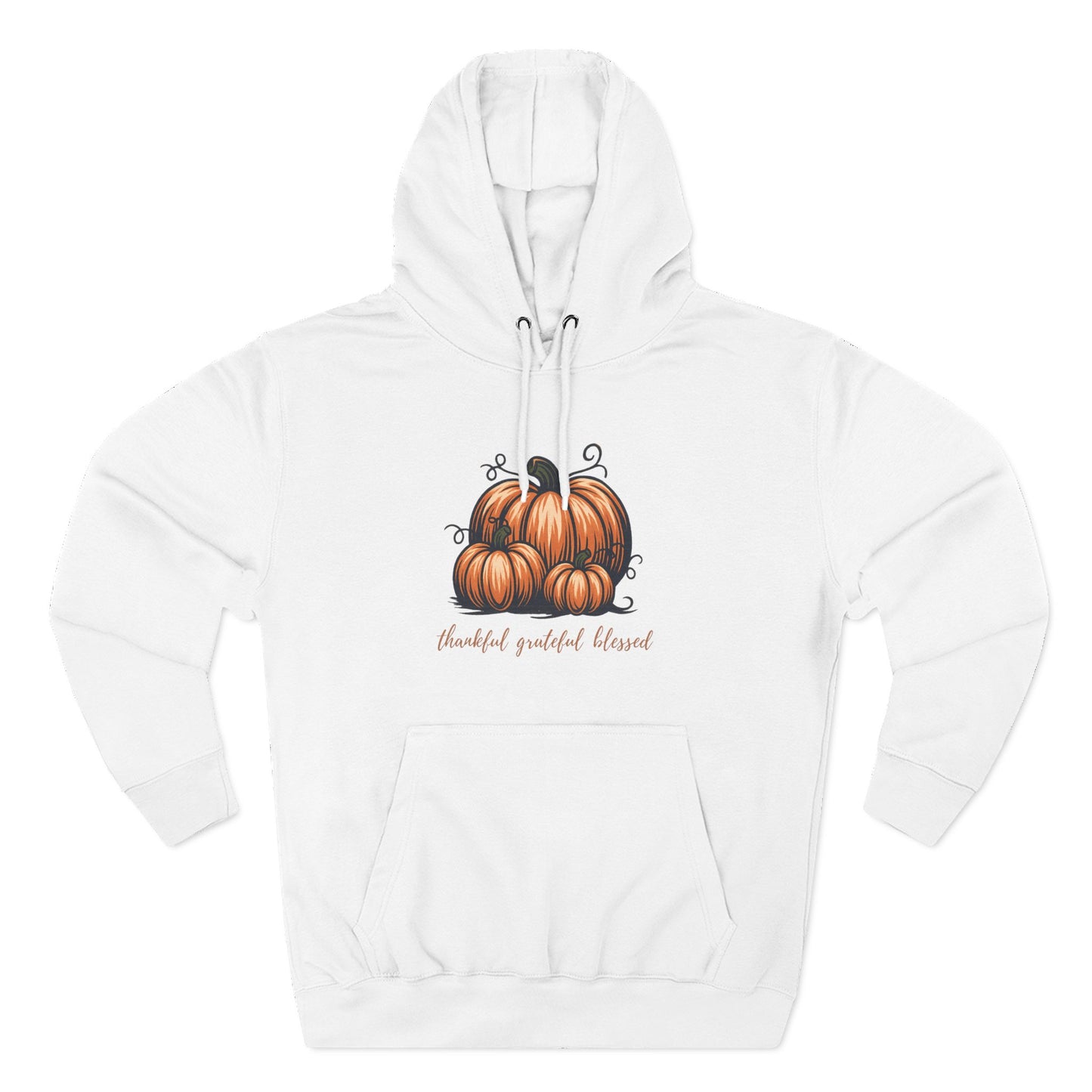 Cozy Pumpkin Fleece Hoodie – Fall Fashion, Thanksgiving & Halloween Sweatshirt