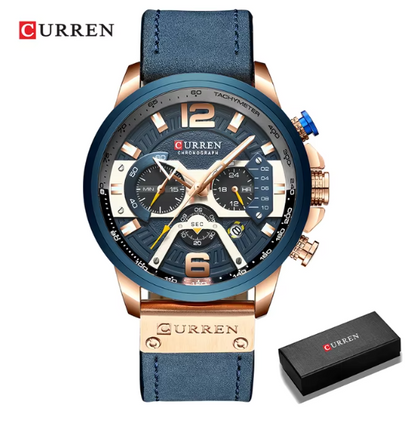 CURREN Military Chronograph Wristwatch