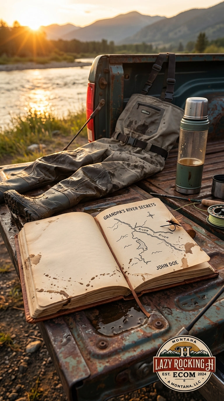 Personalized Flathead River Journal – Custom Fishing Log & Adventure Notebook | Montana River Map Gift
