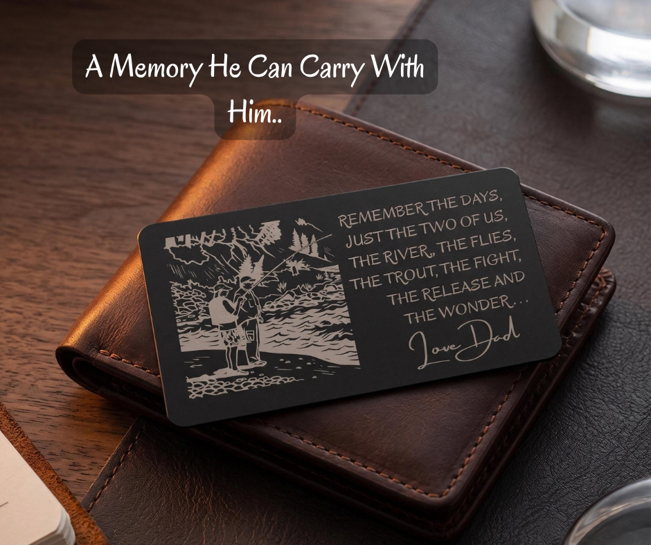 Carry the Memory With You – Personalized Photo & Message Metal Wallet Card