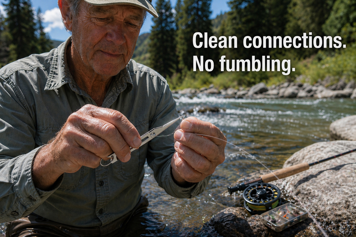 Tie Less. Fish More.