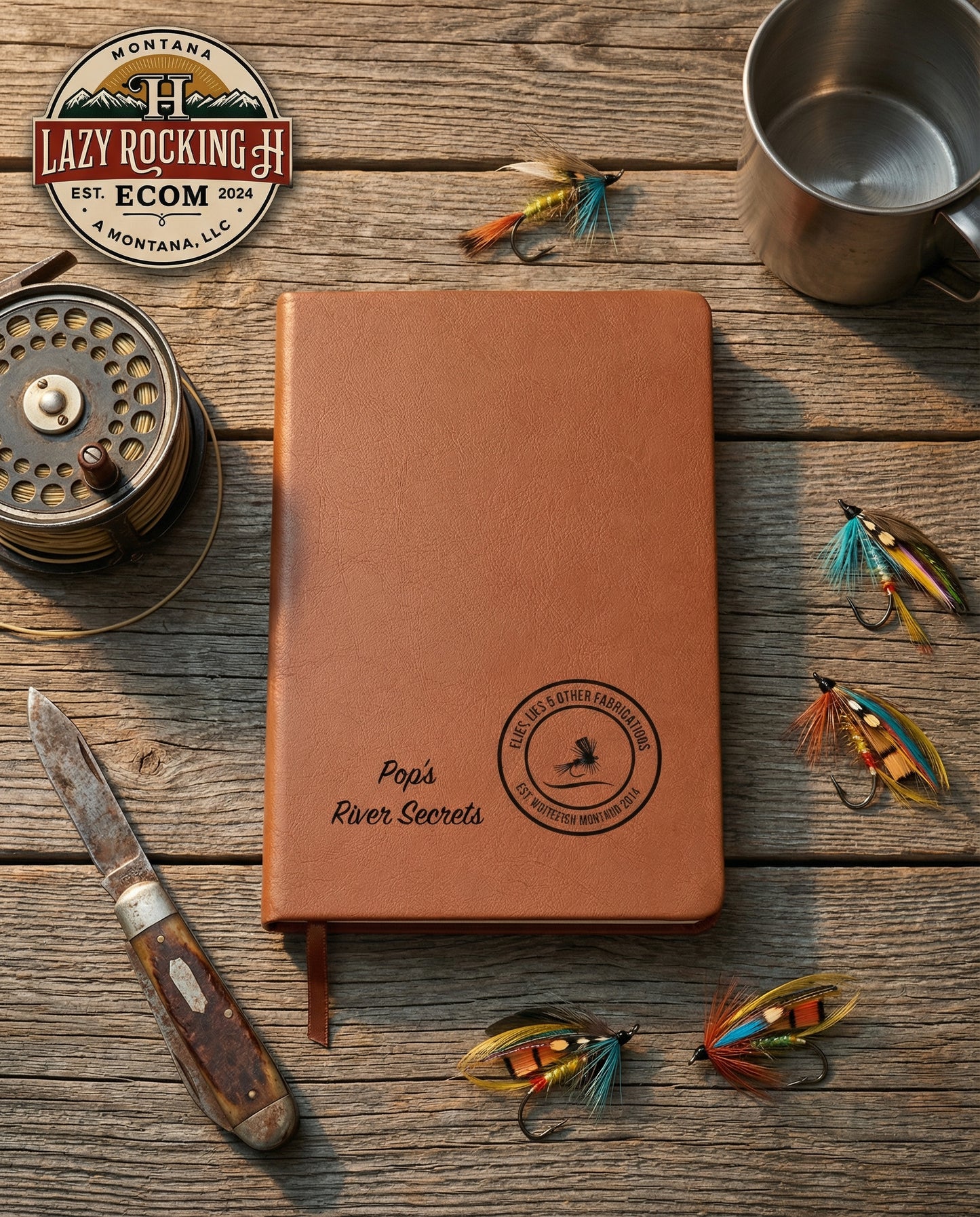 Personalized “Fish Tales” Summer Fishing Journal | Flies, Lies & Other Fabrications™