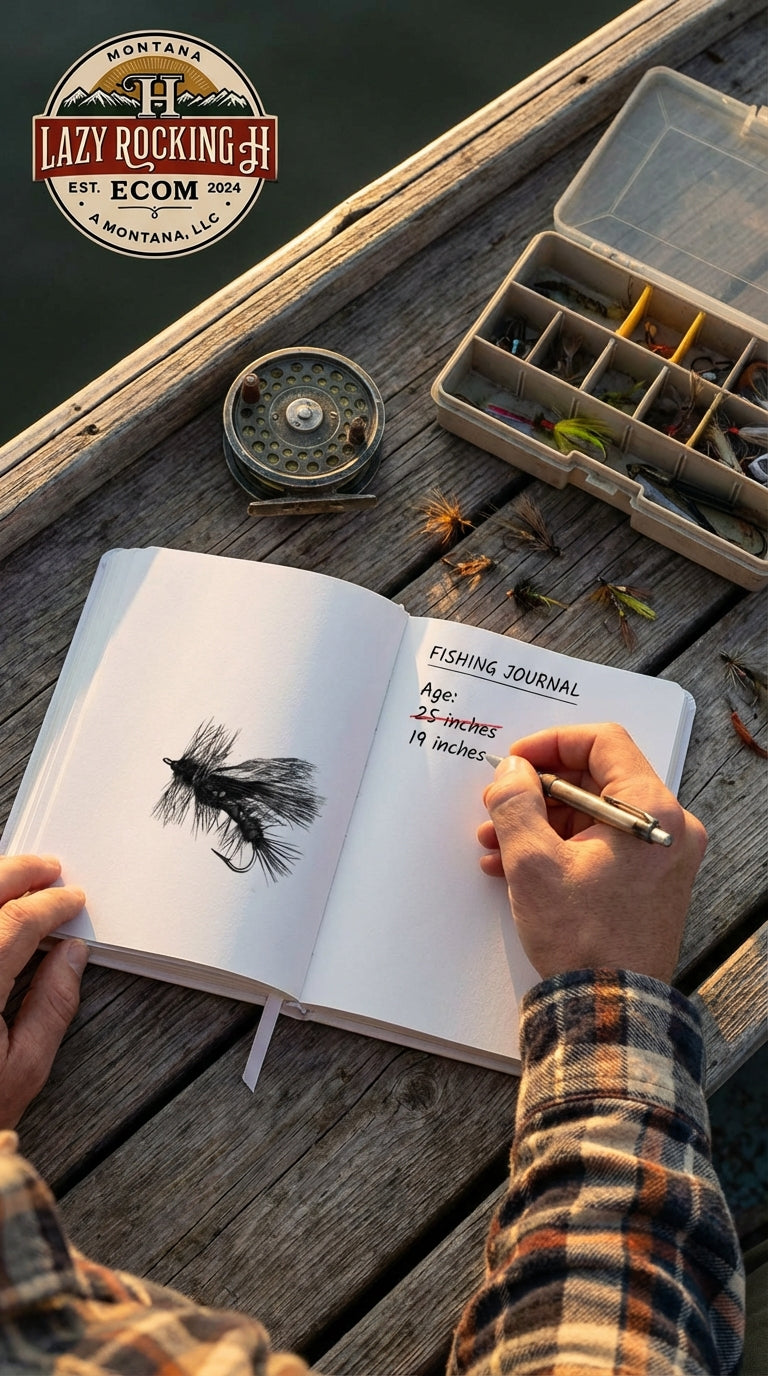 "Where the Day Gets Remembered” Personalized Fly Fishing Journal