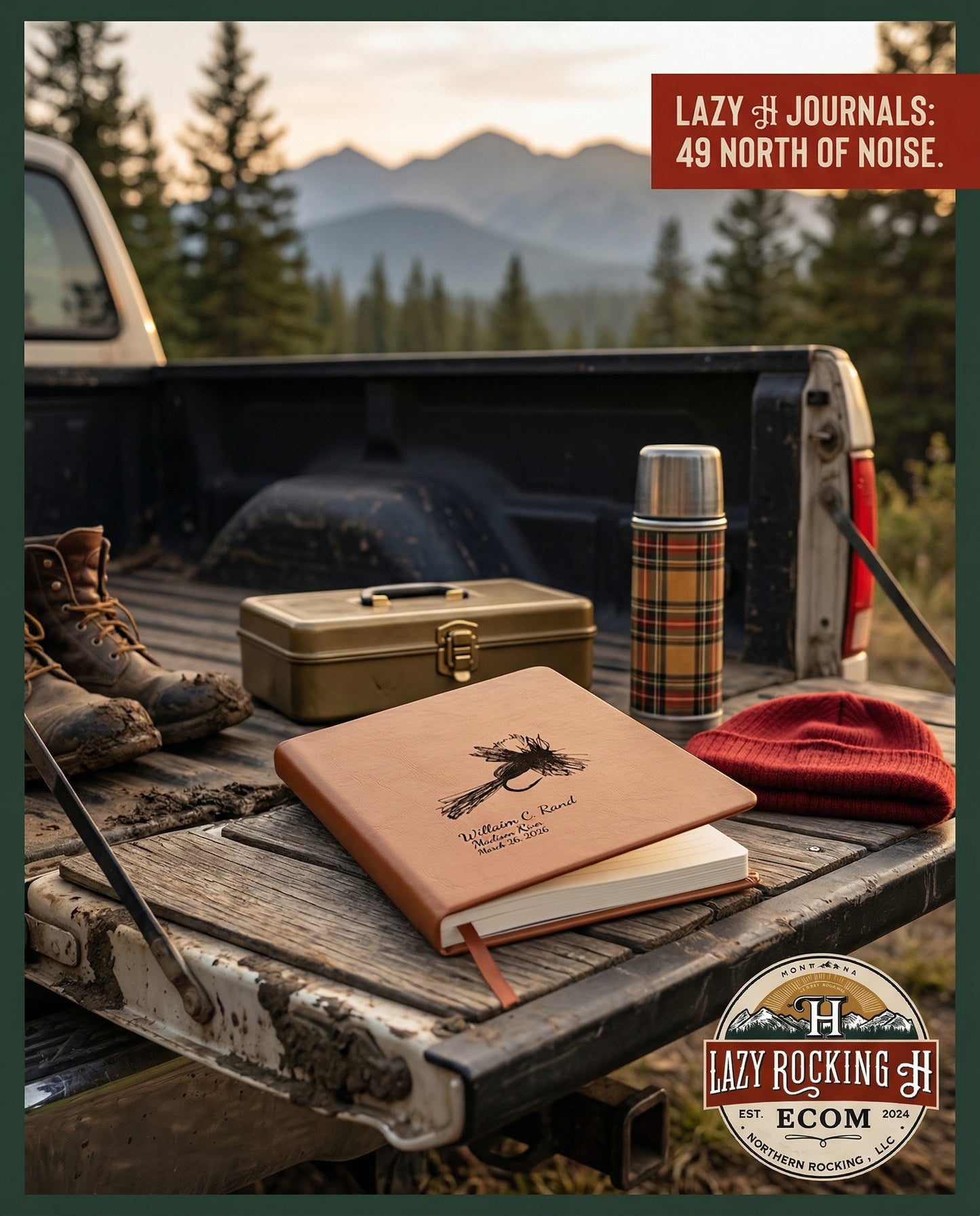Personalized Royal Humpy Fly Fishing Journal – 49° North of Noise™ Angler Log Book