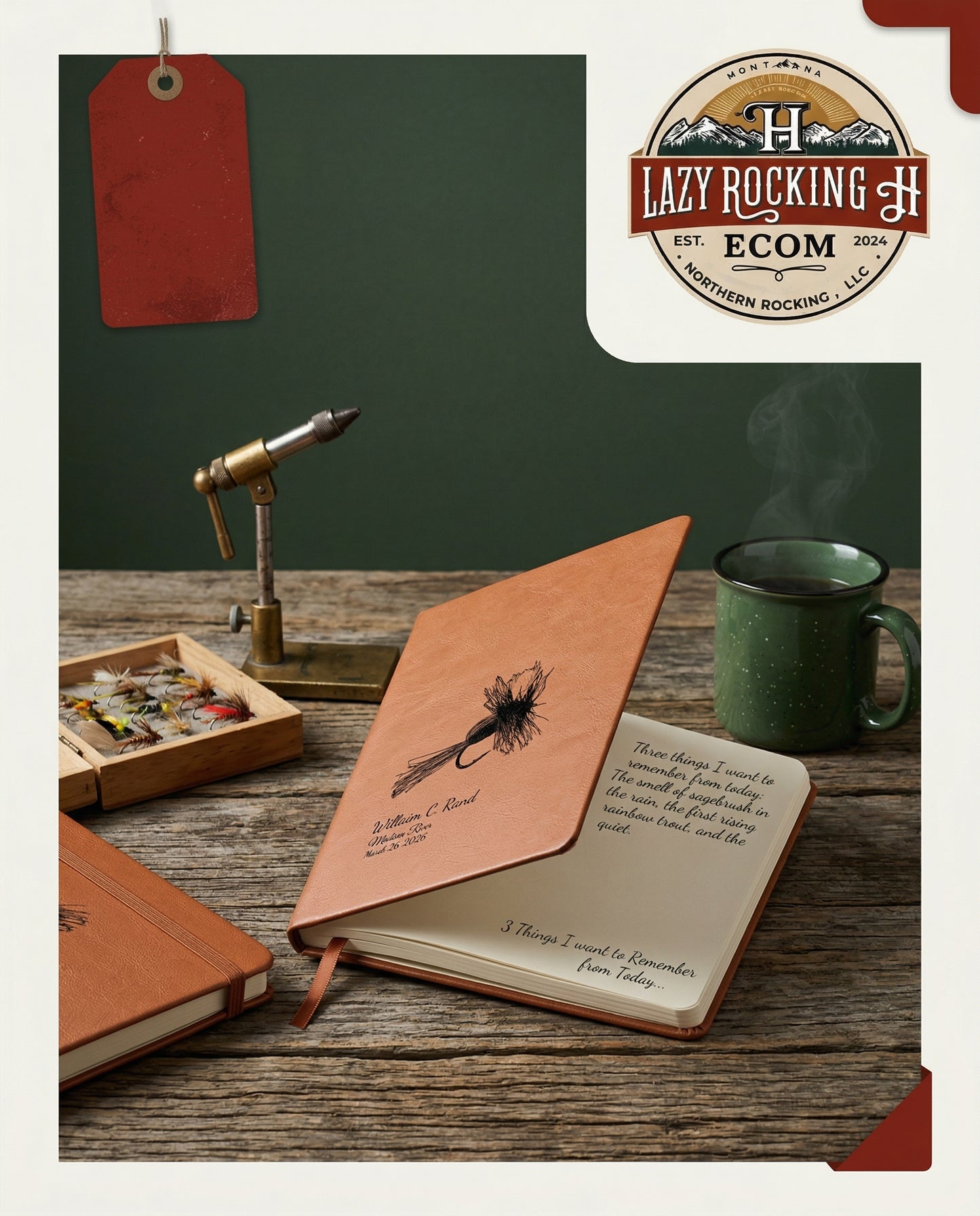 Personalized Royal Humpy Fly Fishing Journal – 49° North of Noise™ Angler Log Book