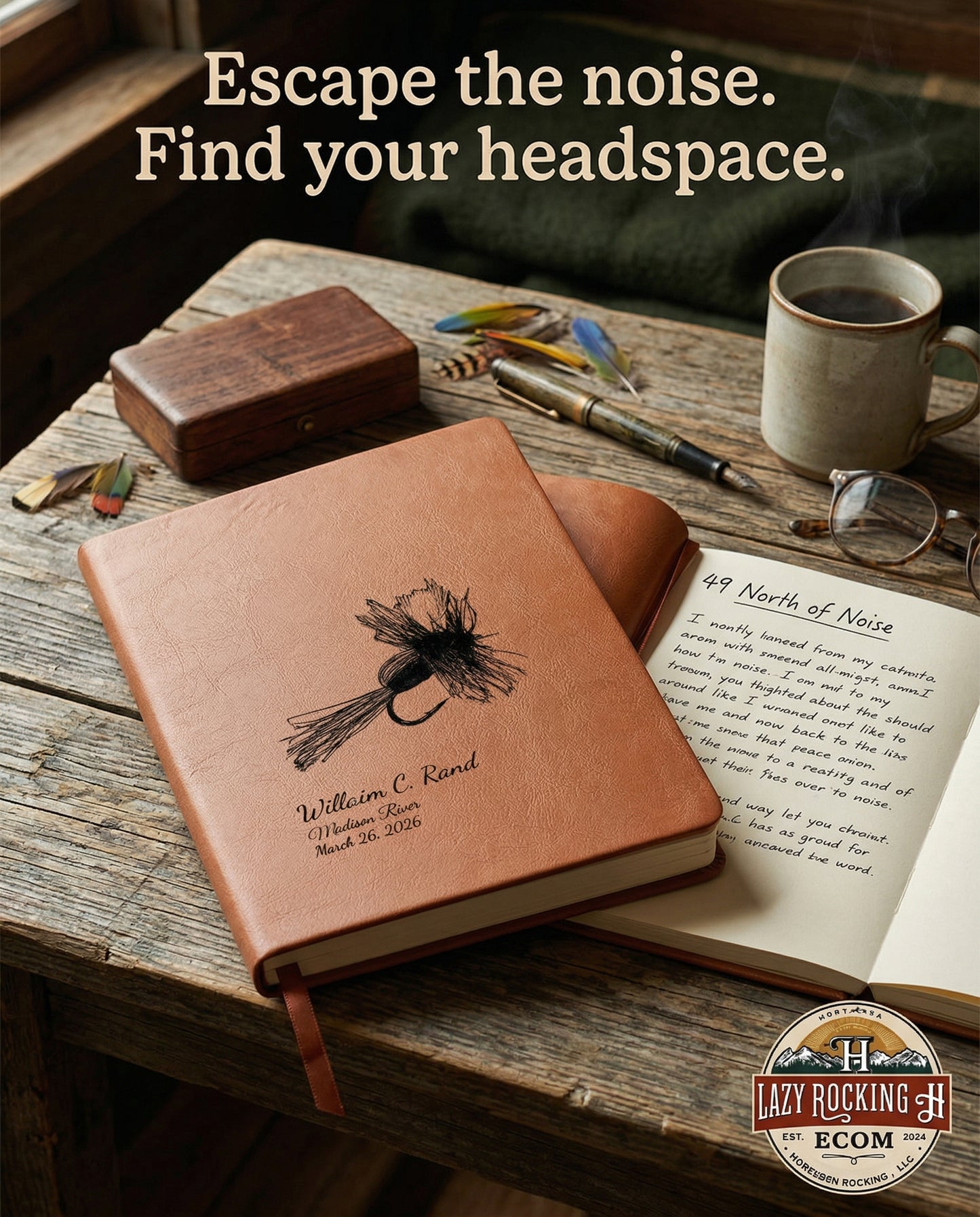 Personalized Royal Humpy Fly Fishing Journal – 49° North of Noise™ Angler Log Book