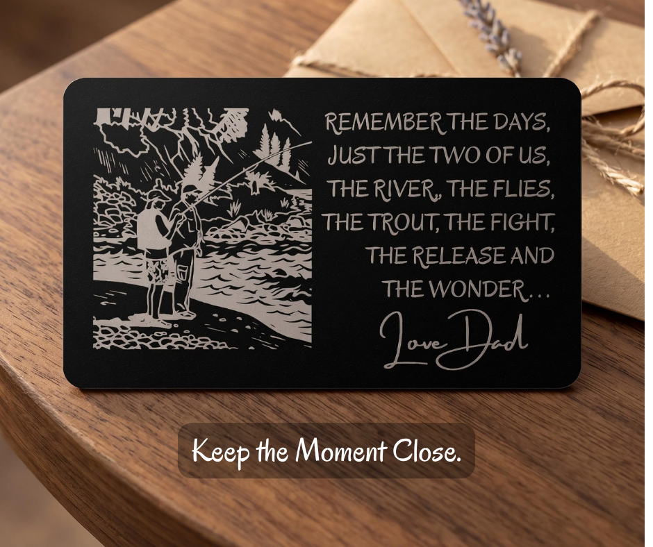 Carry the Memory With You – Personalized Photo & Message Metal Wallet Card