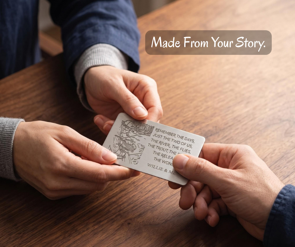 Carry the Memory With You – Personalized Photo & Message Metal Wallet Card