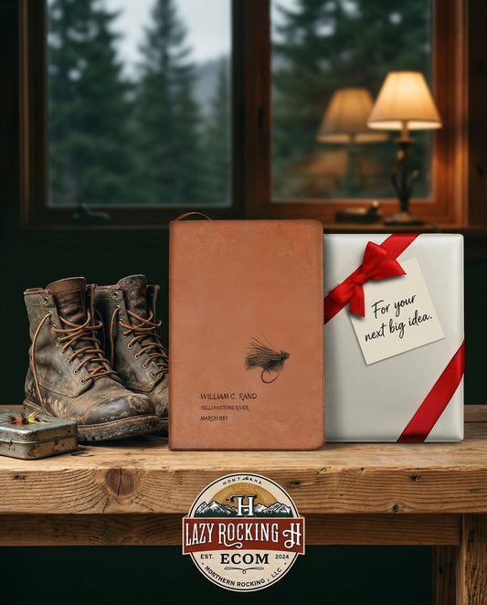 Custom Elk Hair Caddis Fly Fishing Journal – Personalized Angler Log Book + Gift Wrap