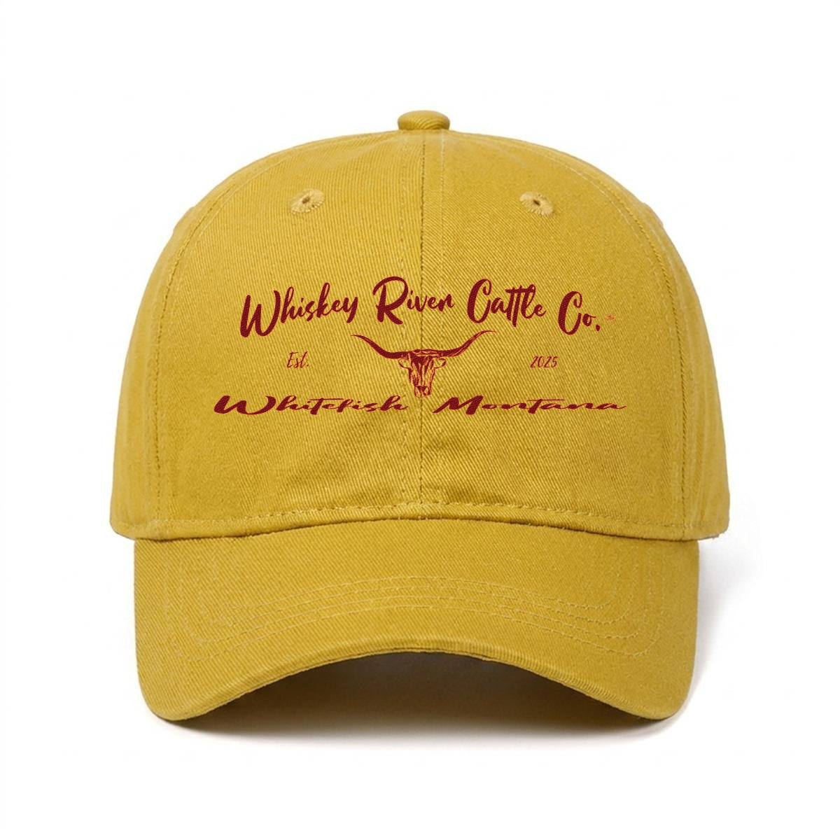 Whiskey River Cattle Co. Fishing Golf Baseball Cap