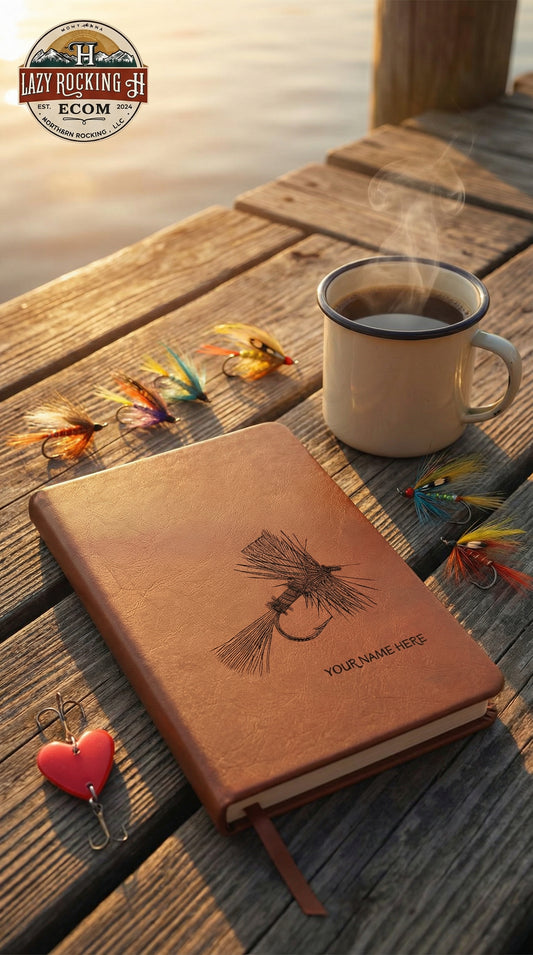 Custom Corporate Leather Journal – Personalized Royal Wulff Edition (Bulk Orders Available)