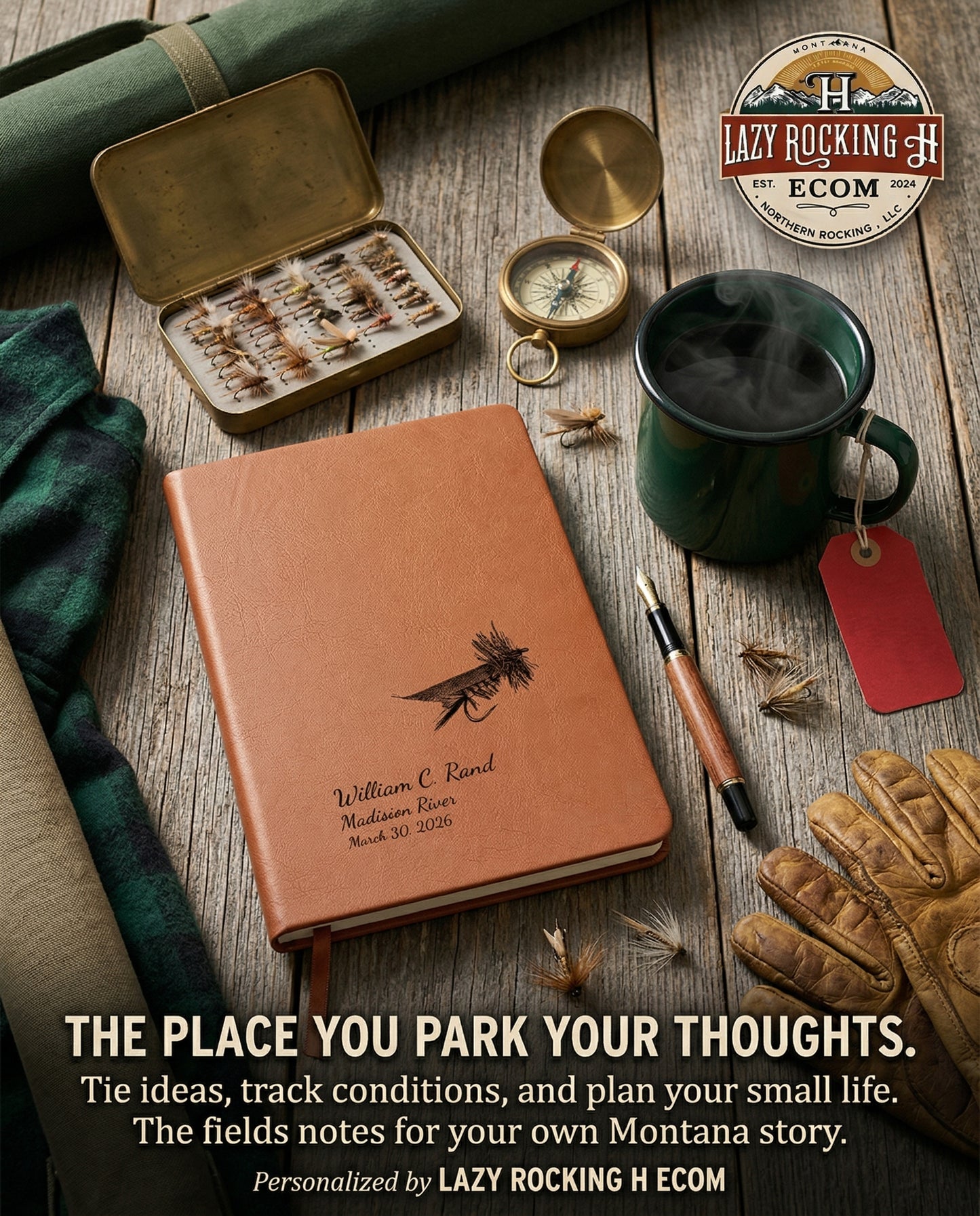 Joe’s Hopper Personalized Fly Fishing Journal – 49° North of Noise™ Angler Log Book
