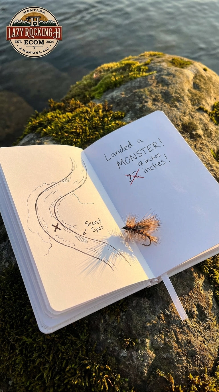 "Where the Day Gets Remembered” Personalized Fly Fishing Journal